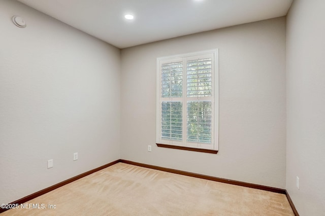 8539 Gate Pkwy W Unit 1121, Jacksonville, FL 32216 - empty room with baseboards, recessed lighting, and carpet flooring