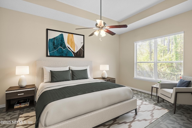 bedroom featuring baseboards