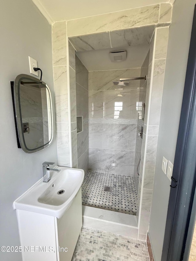 5521 Sabena Rd, Jacksonville, FL 32207 - full bath with a stall shower and vanity