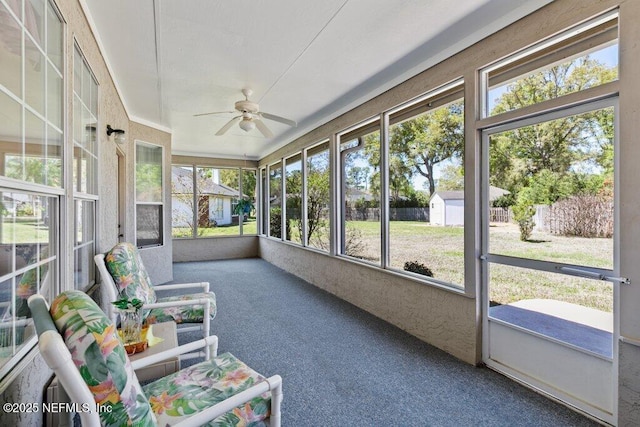 388 Lolly Ln, Saint Johns, FL 32259 - sunroom / solarium with a ceiling fan