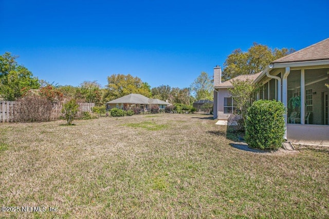 388 Lolly Ln, Saint Johns, FL 32259 - view of yard featuring fence and a sunroom