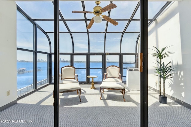 2280 Shepard St Unit 603, Jacksonville, FL 32211 - view of patio / terrace with a balcony and a water view