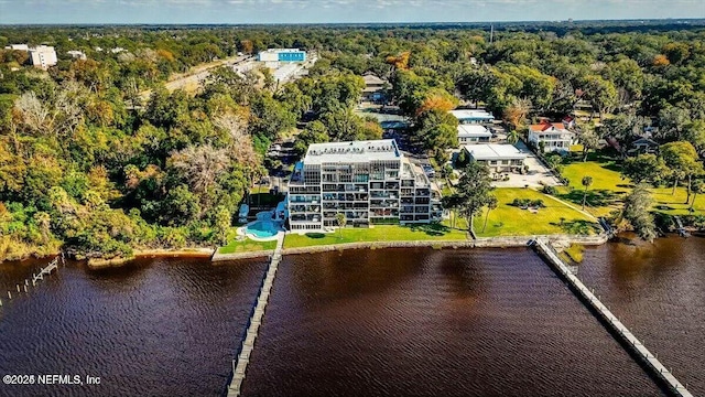 2280 Shepard St Unit 603, Jacksonville, FL 32211 - drone / aerial view with a water view and a view of trees