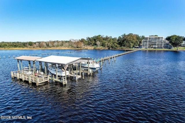 2280 Shepard St Unit 603, Jacksonville, FL 32211 - view of dock featuring a water view and boat lift