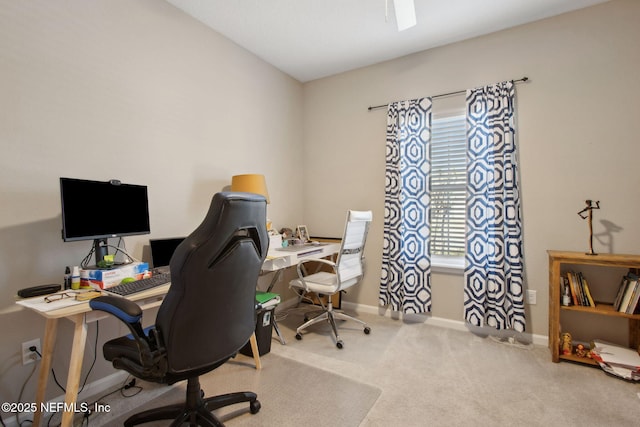 281 Tintamarre Dr, Saint Augustine, FL 32092 - carpeted home office with baseboards