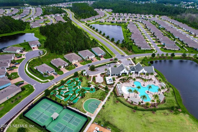 281 Tintamarre Dr, Saint Augustine, FL 32092 - drone / aerial view featuring a residential view and a water view