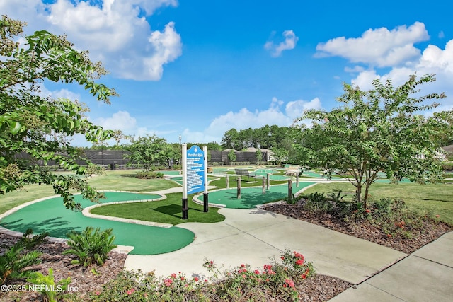 281 Tintamarre Dr, Saint Augustine, FL 32092 - view of property's community with shuffleboard and fence