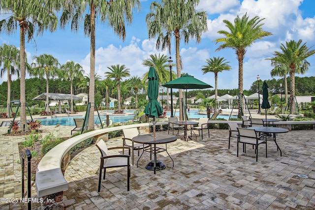 281 Tintamarre Dr, Saint Augustine, FL 32092 - view of patio / terrace featuring a community pool