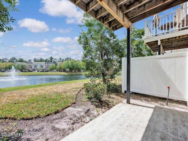4442 Capital Dome Dr, Jacksonville, FL 32246 - view of patio / terrace with a water view