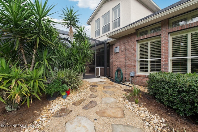 553 S Bridge Creek Dr, Saint Johns, FL 32259 - property entrance with brick siding and stucco siding