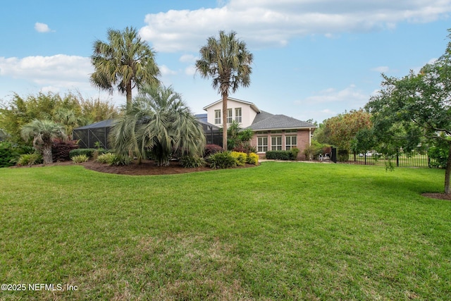553 S Bridge Creek Dr, Saint Johns, FL 32259 - view of yard with glass enclosure and fence