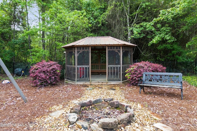 553 S Bridge Creek Dr, Saint Johns, FL 32259 - view of yard featuring fence and a forest view