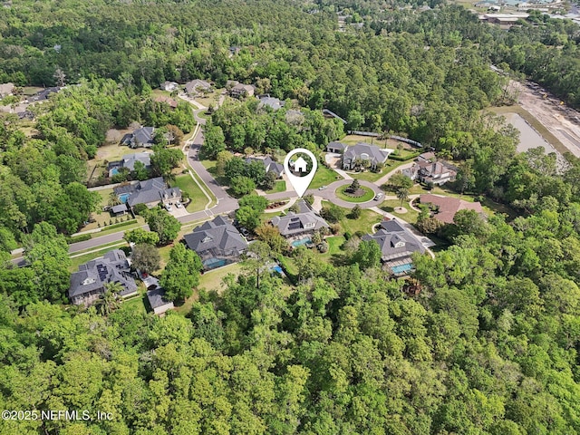 553 S Bridge Creek Dr, Saint Johns, FL 32259 - aerial view featuring a residential view and a forest view