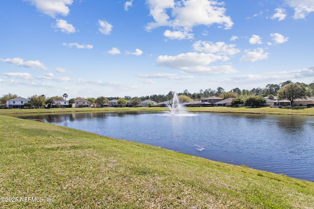 view of water feature