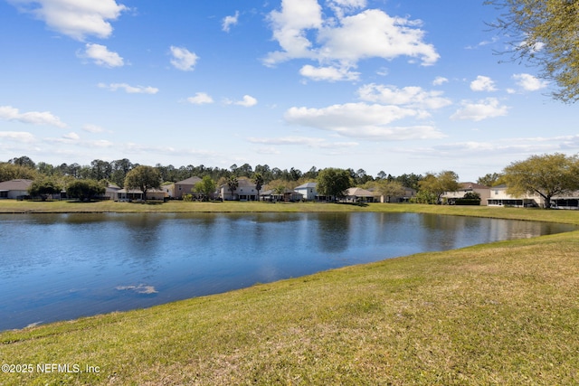 water view featuring a residential view