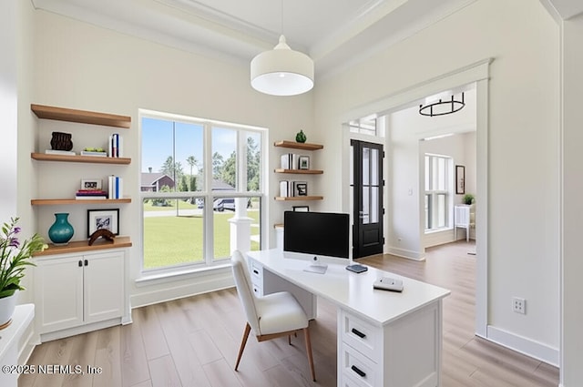 9921 Derby Gate Ct, Jacksonville, FL 32219 - office with light wood finished floors and baseboards