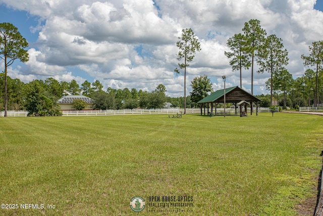 9921 Derby Gate Ct, Jacksonville, FL 32219 - view of yard featuring a gazebo