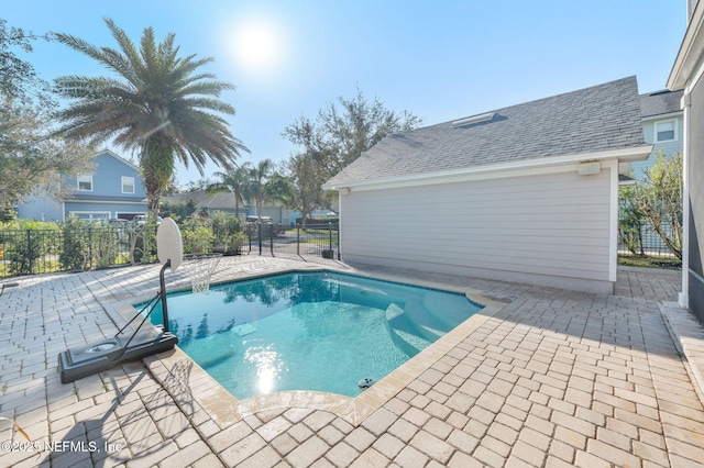 424 High Tide Dr, Saint Augustine, FL 32080 - view of swimming pool with a patio area, fence, and a fenced in pool