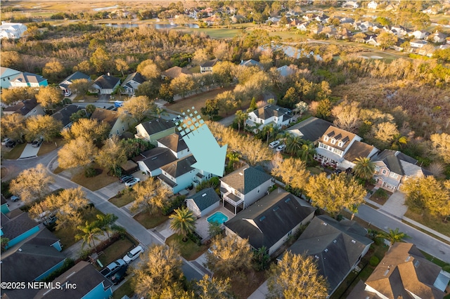 424 High Tide Dr, Saint Augustine, FL 32080 - bird's eye view featuring a residential view