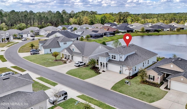 559 Willow Lake Dr, Saint Augustine, FL 32092 - birds eye view of property featuring a residential view and a water view