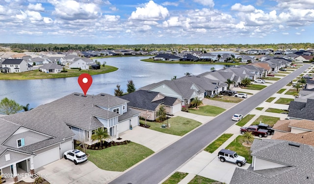 559 Willow Lake Dr, Saint Augustine, FL 32092 - birds eye view of property featuring a residential view and a water view