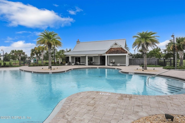 559 Willow Lake Dr, Saint Augustine, FL 32092 - pool featuring fence and a patio area