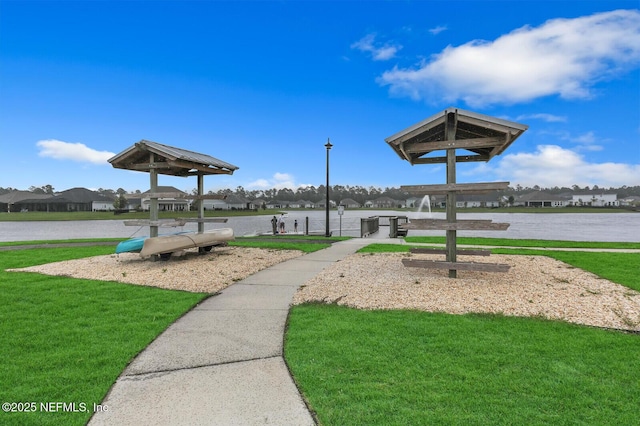 559 Willow Lake Dr, Saint Augustine, FL 32092 - view of property's community with a residential view, a gazebo, and a lawn
