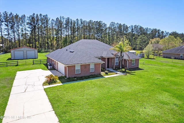 birds eye view of property