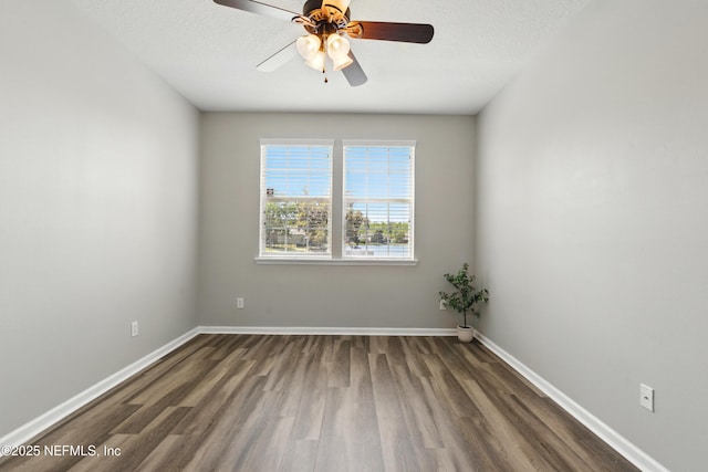 210 Crown Wheel Cir, Saint Johns, FL 32259 - empty room with wood finished floors and ceiling fan