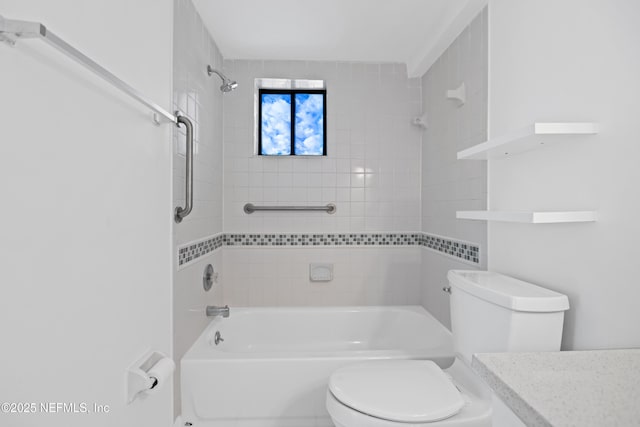 731 1st St S Unit 418, Jacksonville Beach, FL 32250 - full bath featuring toilet, shower / tub combination, and vanity