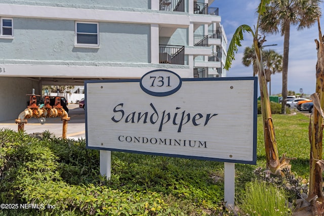 731 1st St S Unit 418, Jacksonville Beach, FL 32250 - community sign featuring a carport