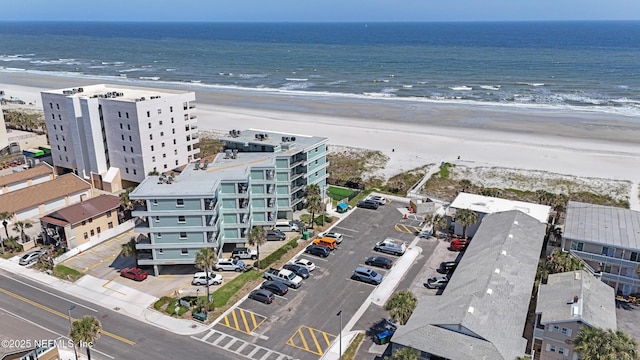 731 1st St S Unit 418, Jacksonville Beach, FL 32250 - aerial view featuring a water view and a beach view