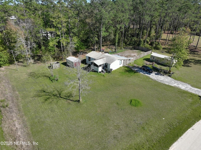 123 Old Airport Estates Rd, Palatka, FL 32177 - birds eye view of property featuring a wooded view