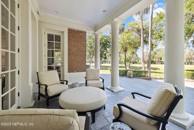 view of patio / terrace featuring a porch