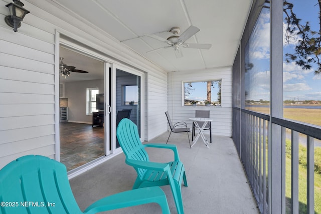 3387 Lighthouse Point Ln, Jacksonville, FL 32250 - sunroom / solarium with ceiling fan
