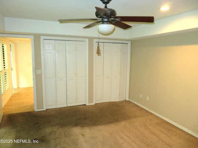 29 Fox Valley Dr, Orange Park, FL 32073 - unfurnished bedroom featuring carpet flooring, baseboards, and multiple closets
