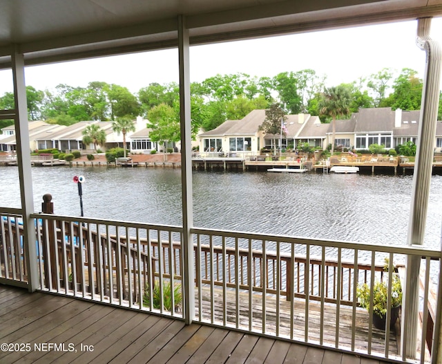 29 Fox Valley Dr, Orange Park, FL 32073 - dock area featuring a residential view and a water view