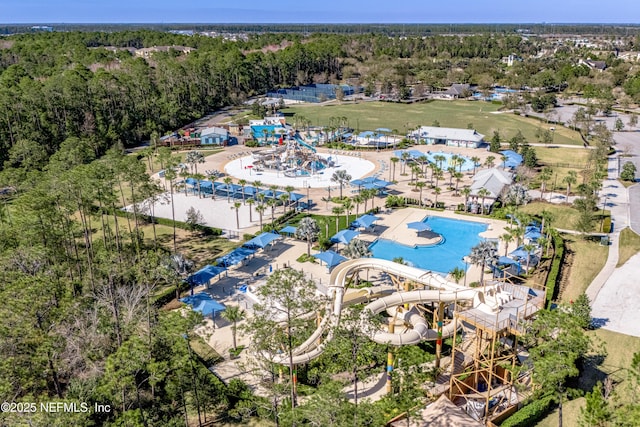 699 Aspen Leaf Dr, Jacksonville, FL 32081 - drone / aerial view with a forest view