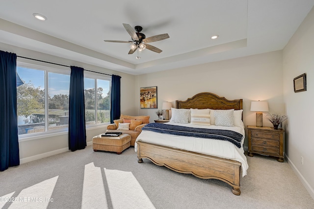 598 Marquesa Cir, Saint Johns, FL 32259 - bedroom featuring baseboards, recessed lighting, carpet flooring, and a raised ceiling