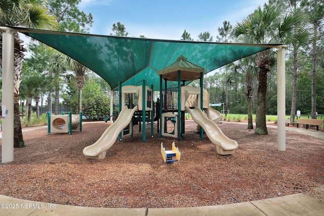 view of communal playground