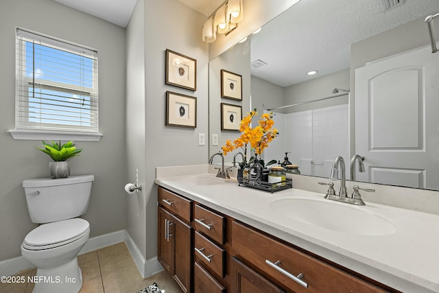 110 Arabian Ct, Saint Augustine, FL 32095 - full bath featuring toilet, a sink, tile patterned floors, and visible vents