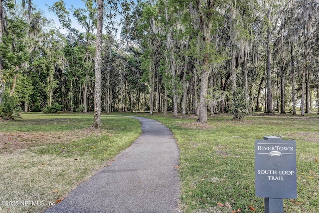 64 Whirlaway Ct, Saint Johns, FL 32259 - view of property's community featuring a yard and a wooded view