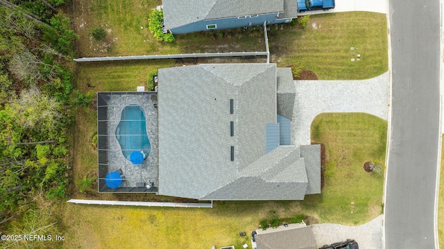 64 Whirlaway Ct, Saint Johns, FL 32259 - view from above of property featuring a pool