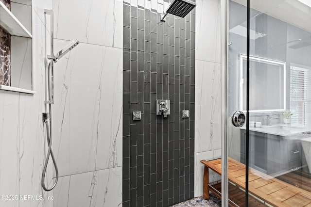 1053 Anchor Rd, Saint Johns, FL 32259 - bathroom featuring tiled shower