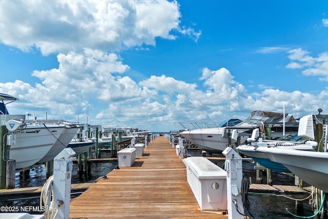 1053 Anchor Rd, Saint Johns, FL 32259 - dock area with boat lift and a water view