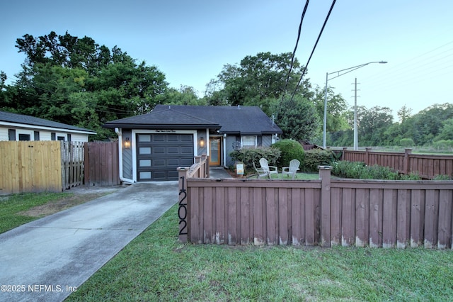 1202 Wolfe St, Jacksonville, FL 32205 - view of front of house featuring driveway, a garage, and roof with shingles