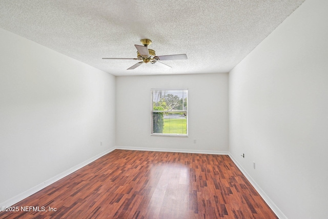 104 Seaside Cir, Ponte Vedra Beach, FL 32082 - unfurnished room with ceiling fan, wood finished floors, baseboards, and a textured ceiling