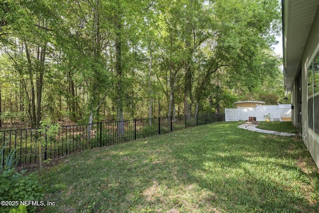 141 Casa Sevilla Ave, Saint Augustine, FL 32092 - view of yard with a fenced backyard