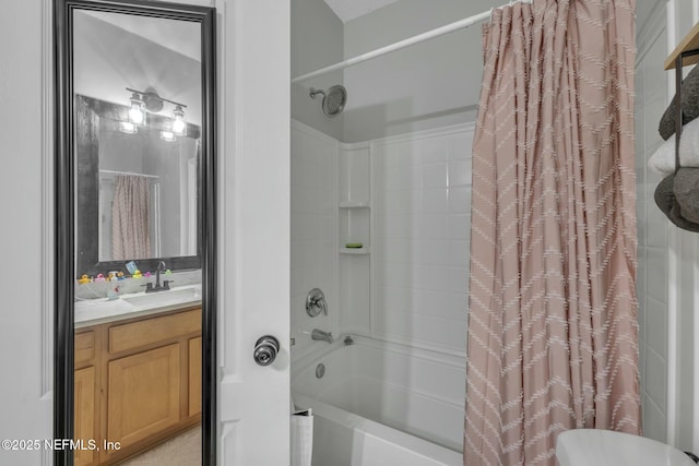 141 Casa Sevilla Ave, Saint Augustine, FL 32092 - full bath featuring vanity and shower / bath combination with curtain