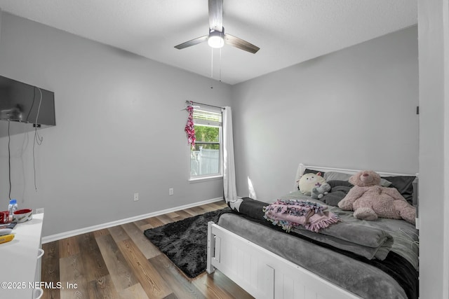 141 Casa Sevilla Ave, Saint Augustine, FL 32092 - bedroom featuring wood finished floors, ceiling fan, and baseboards